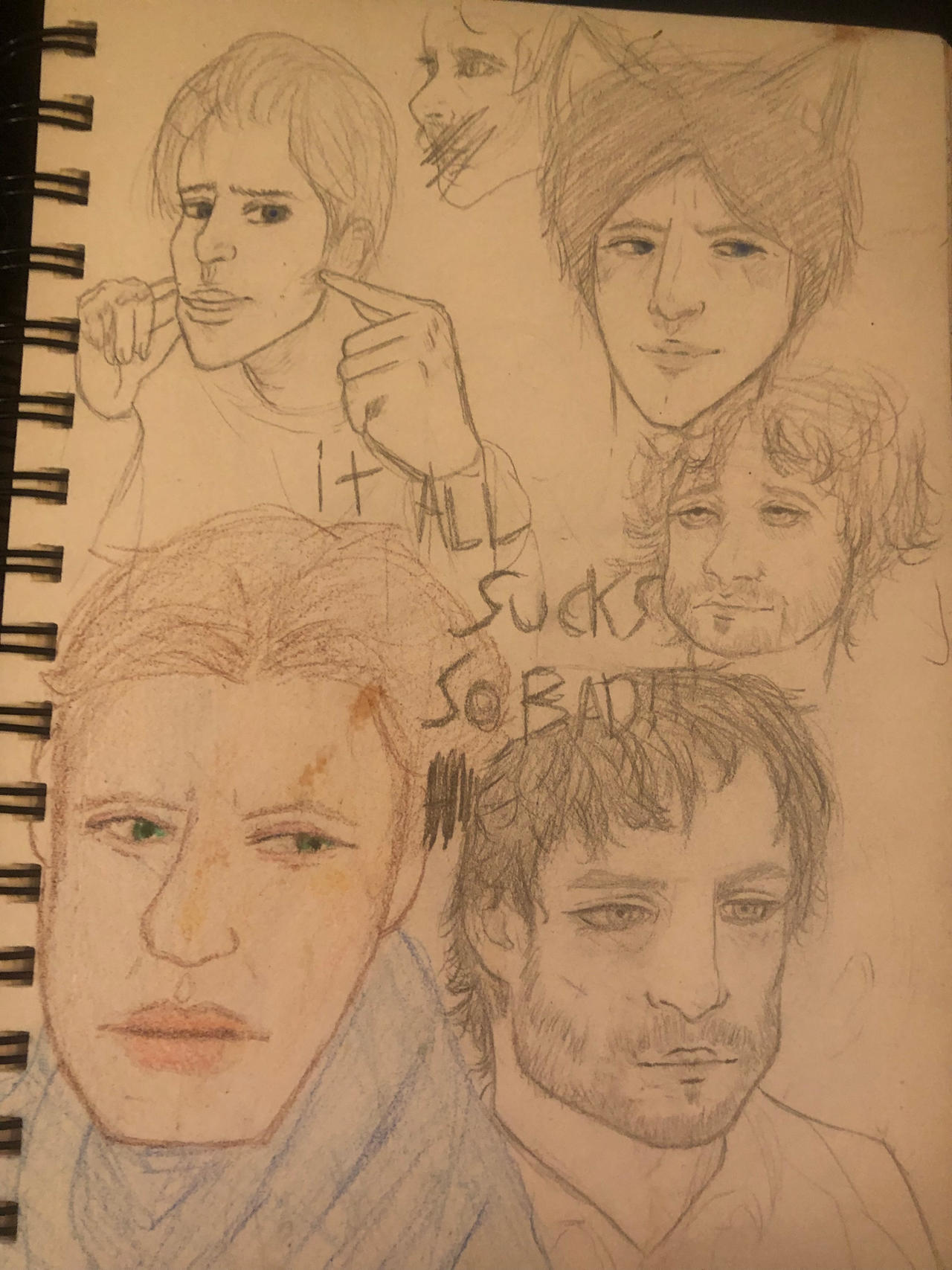 sketching practice heads