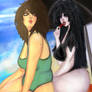 beach scene