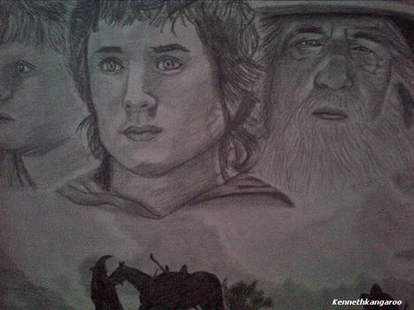 Lord of the Rings Realistic Drawing Finished