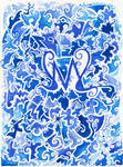 My watercolor logo by ushiyasha