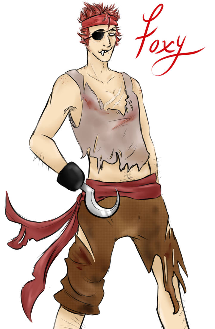 Foxy Humanized Human Foxy by RaisedbytheVillains on DeviantArt