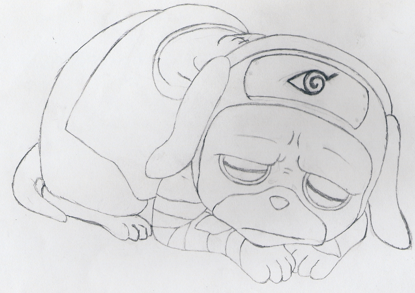 Sleeping Pakkun By Lord-Of-Chaos101 On Deviantart