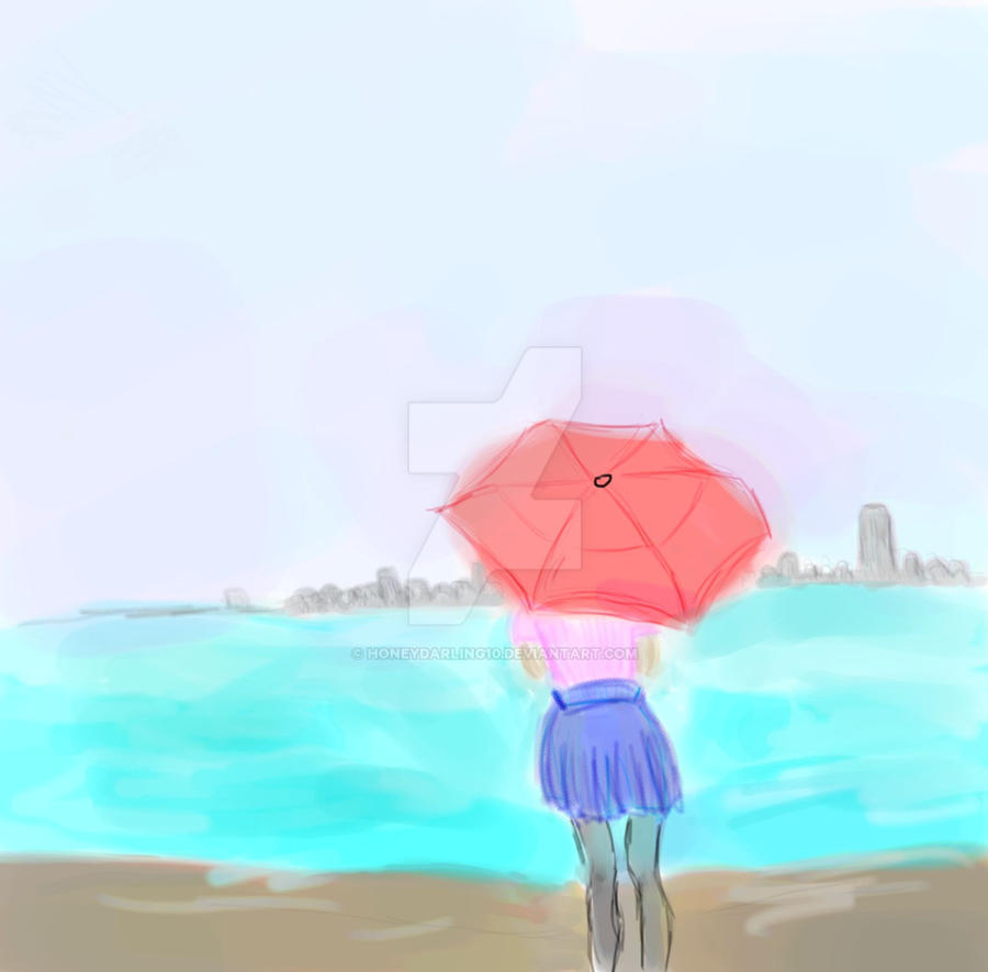 Girl by water by honeydarling10 on DeviantArt
