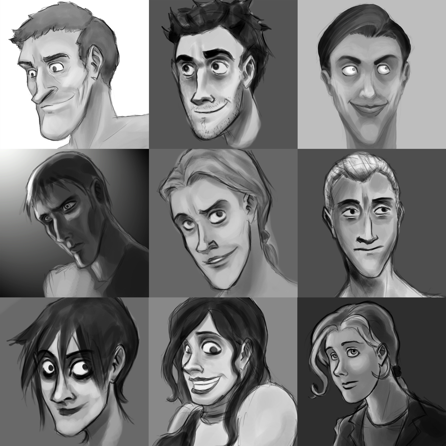 Cartoon Face Sketch Dump by TheWhiteLight on DeviantArt Cartoon Face Sketch Dump by TheWhiteLight on DeviantArt