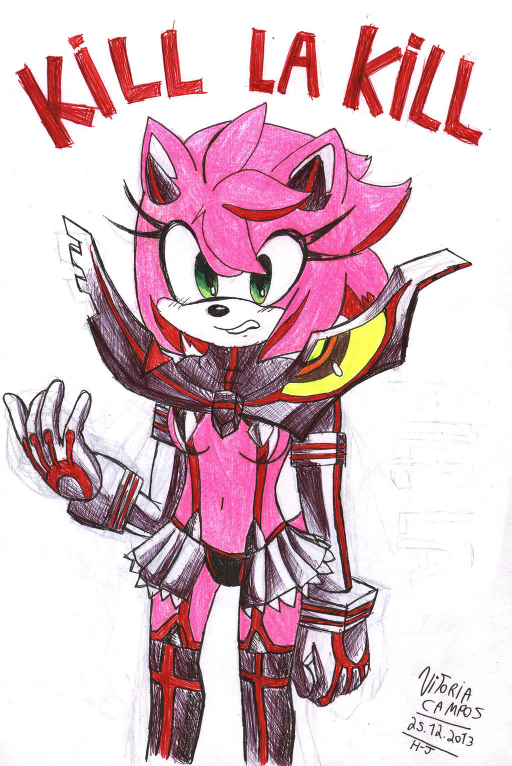 Amy Rose cosplay Kill la Kill