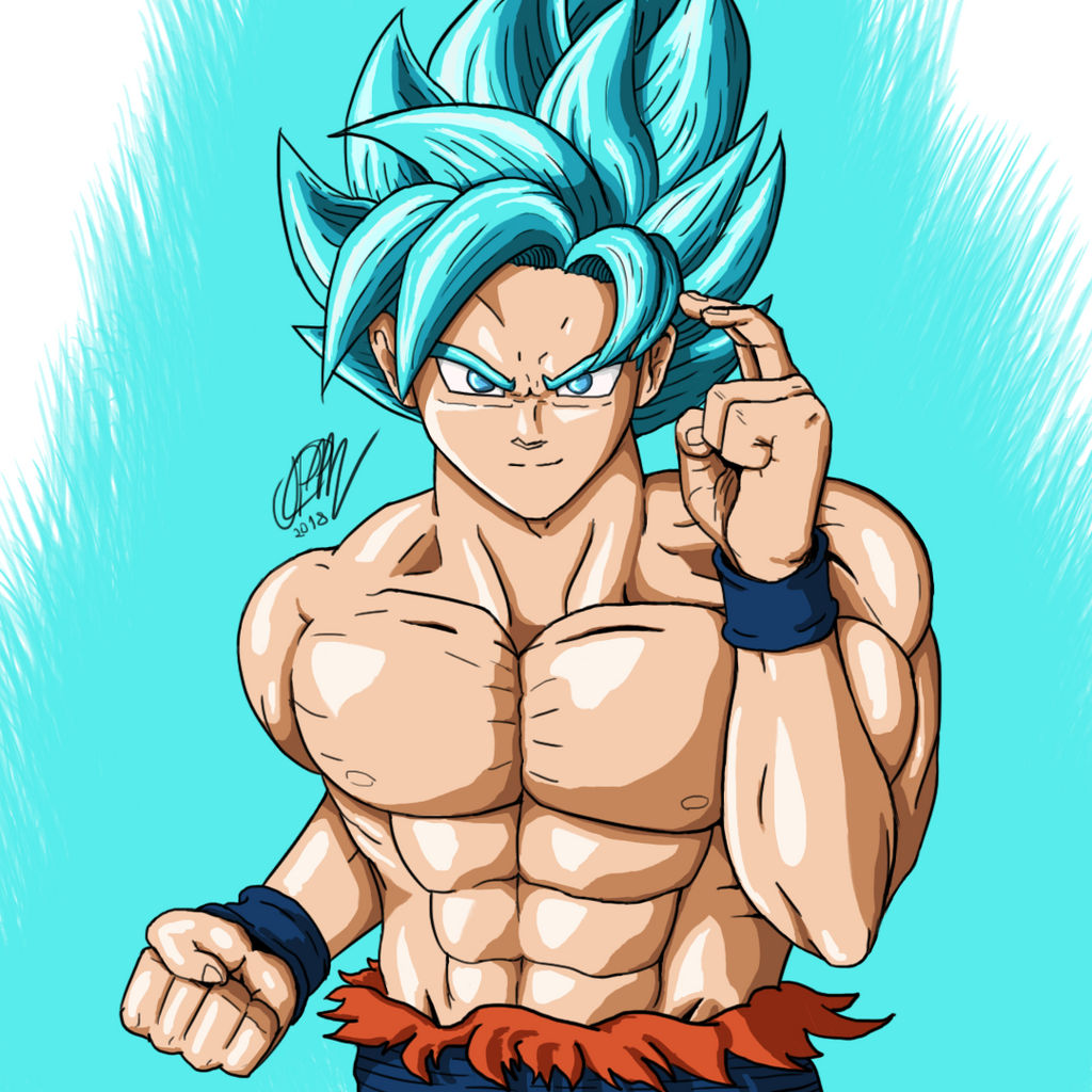Goku on X: Desenho do Goku Super Saiyajin 3 feito pelo