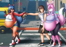 BNA Throuple Hangout - Commission