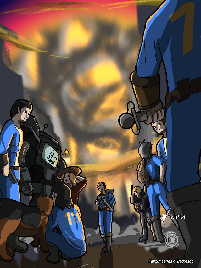 Fallout All Mainline Protagonists (+BOS) by AriesDatabase10 on DeviantArt
