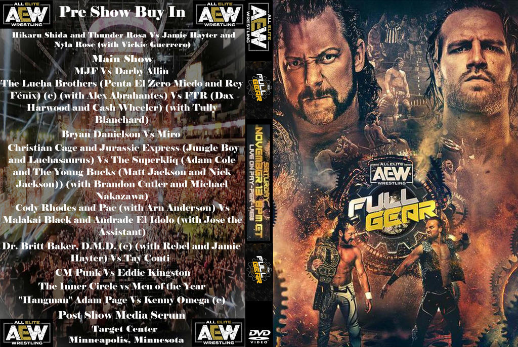 AEW Full Gear 2021 (Alt Cover) by Zmaster70 on DeviantArt