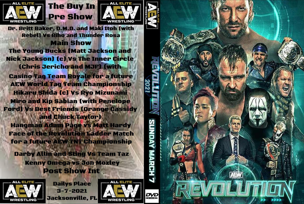 AEW Revolution 2021 (Main Cover) by Zmaster70 on DeviantArt