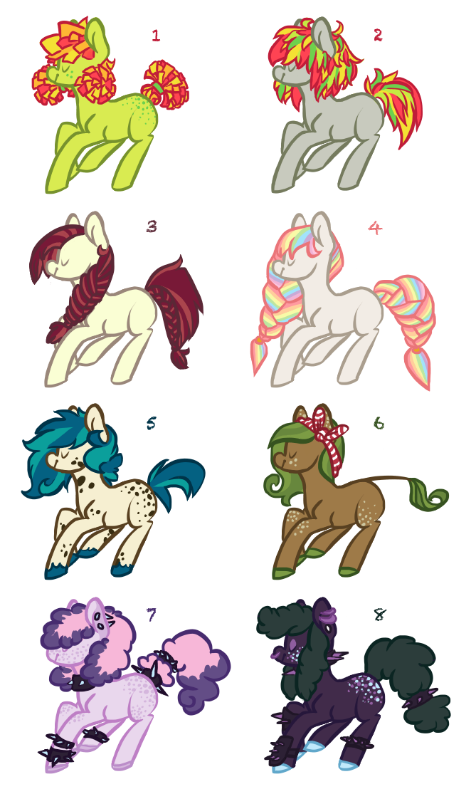 pony adopts! [0/8][CLOSED]