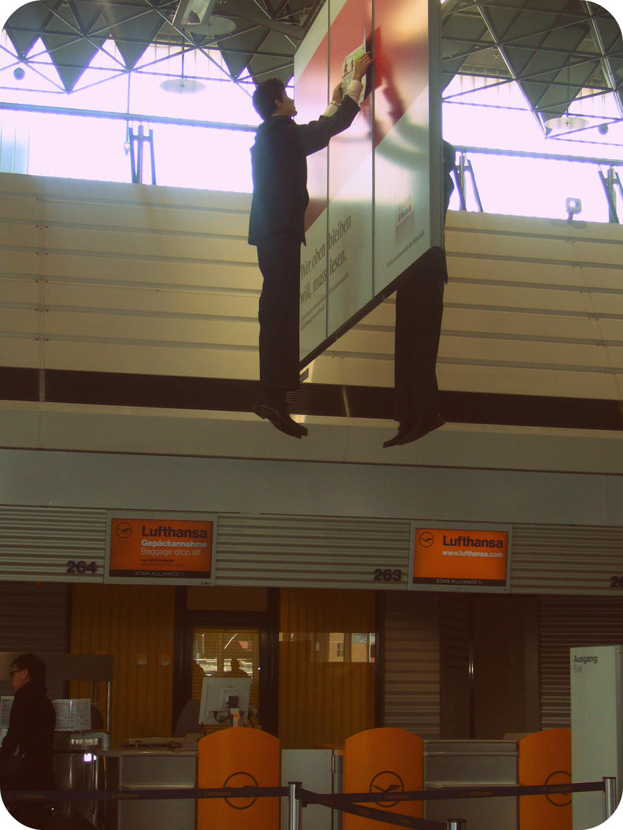 Hanging Man in Frankfurt...