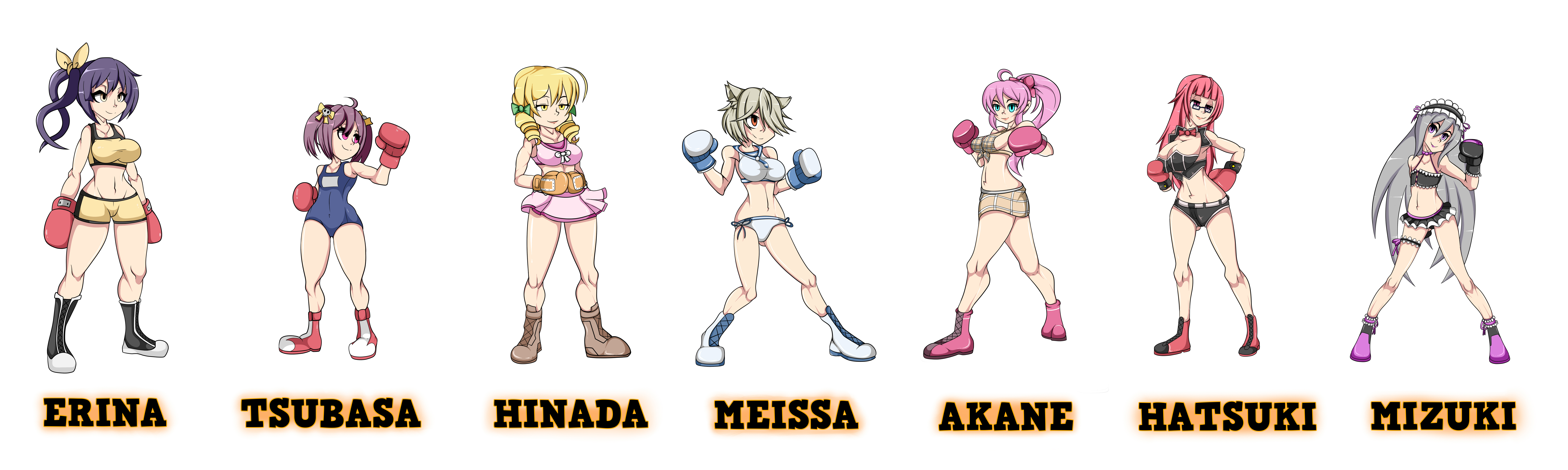 Boxing Angels: Characters