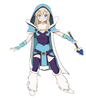 Toshinou Kyouko dressed as Crystal Maiden