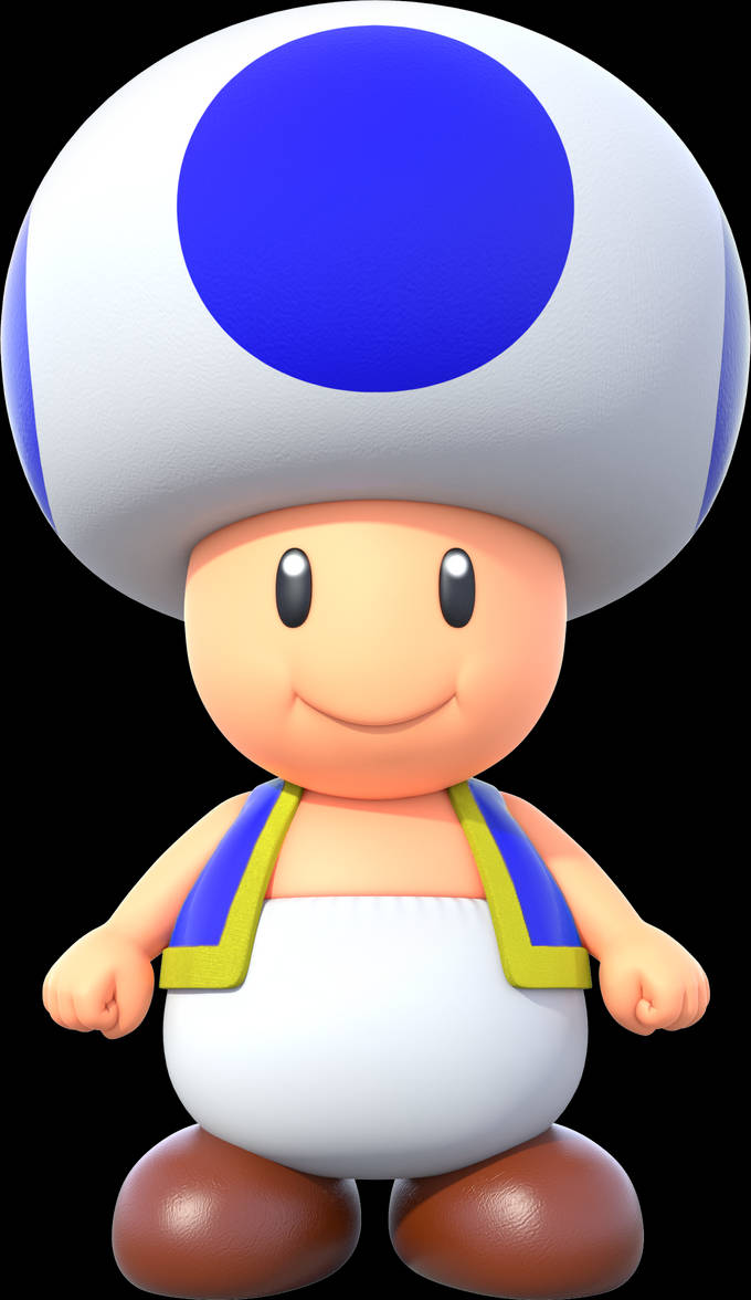 NSMBU Blue Toad by TJZiomek on DeviantArt