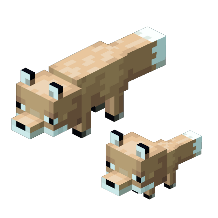 Fox Rug From Minecraft Minecraft Fox (Desert) by TJZiomek on DeviantArt
