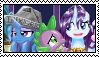 Trixie Spike and Rarity