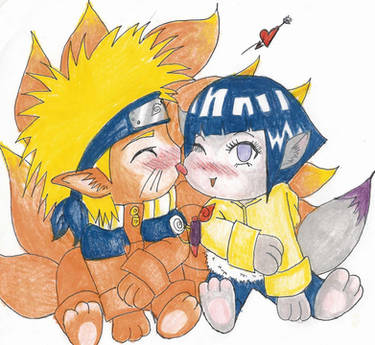 Chibi Naruto and Hinata