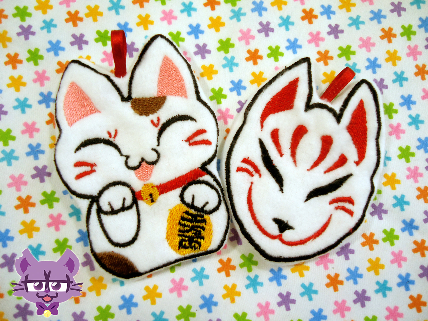 Maneki Neko and Kitsune Mask