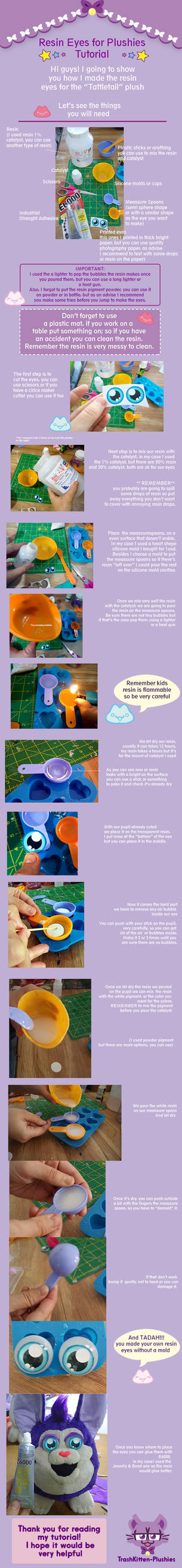 Resin Eyes for Plushies Tutorial by TrashKitten-Plushies