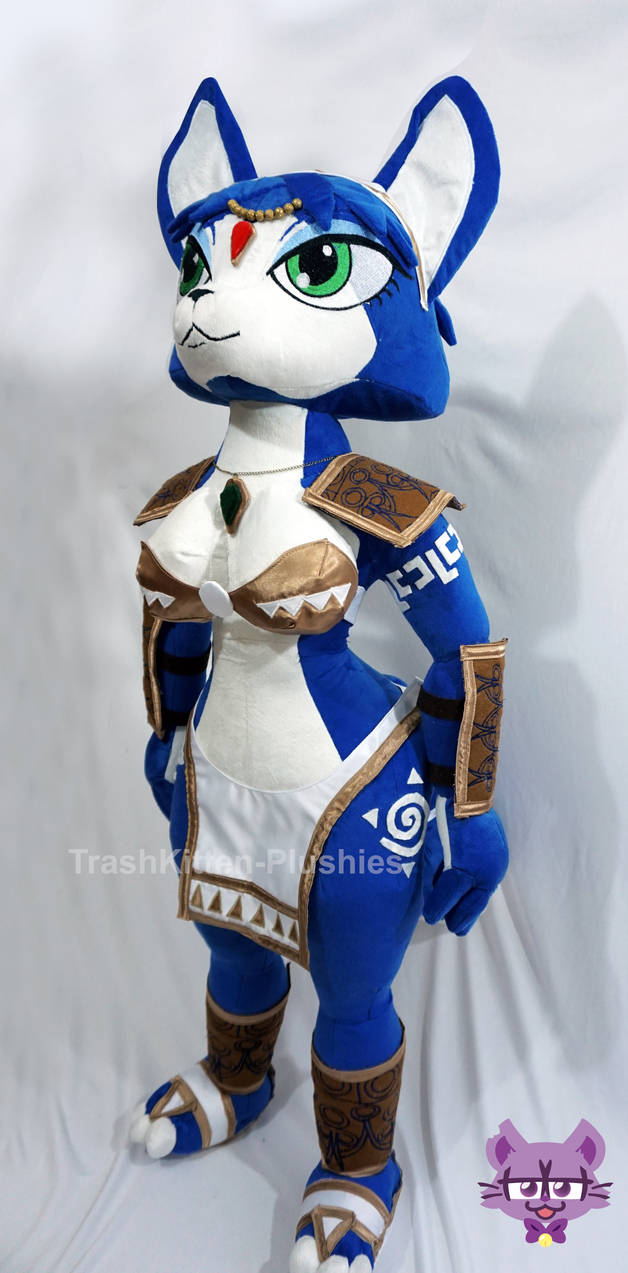 Krystal plush side view by TrashKitten-Plushies on DeviantArt