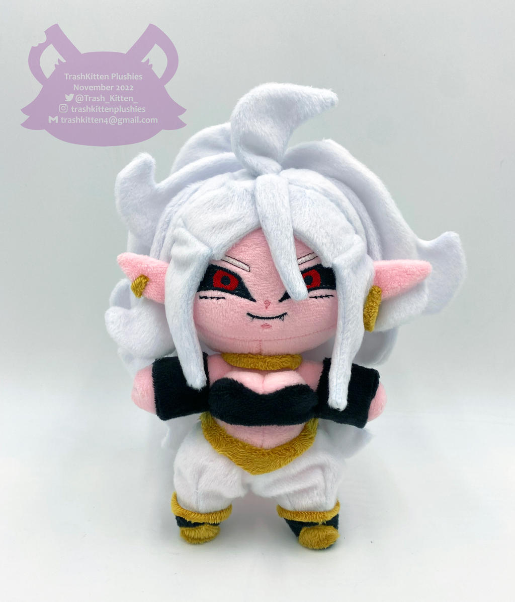Android Stuffed Android 21 Plush by TrashKitten-Plushies on DeviantArt