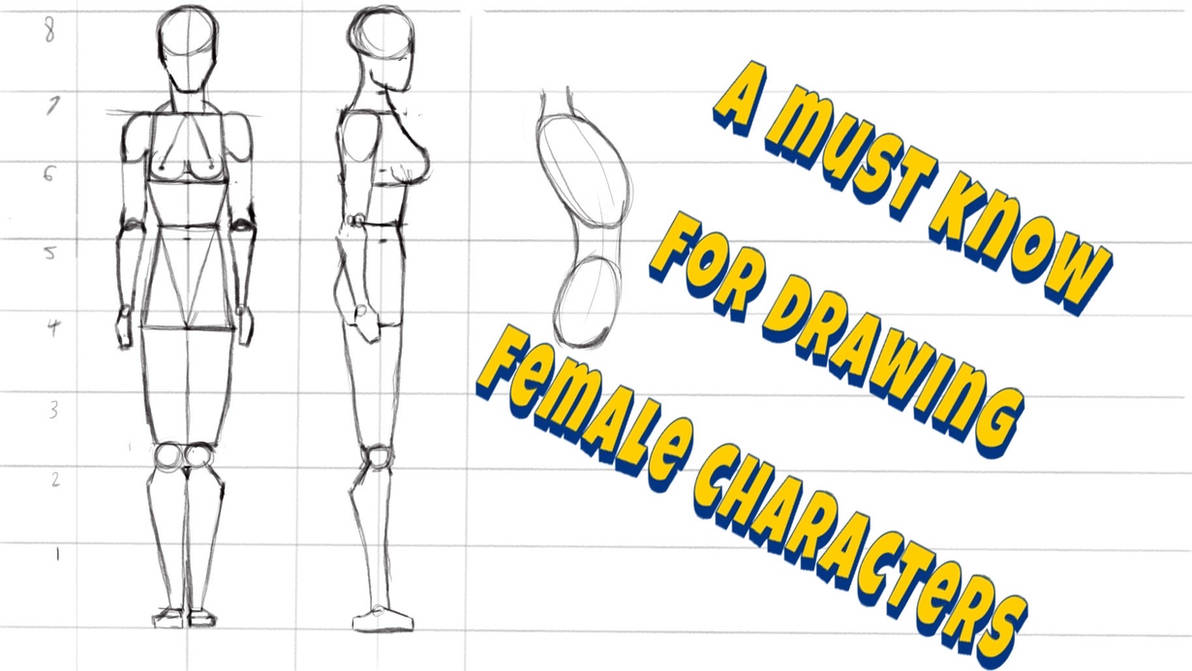 Female Proportion Model Female proportions tutorial: link in description by Character-Architect ...