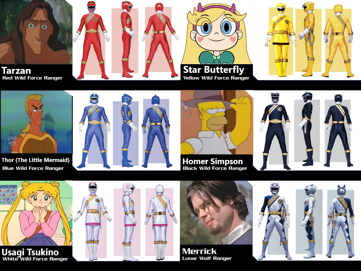 Power Rangers Wild Force Cartoon Style by alex14avila on DeviantArt