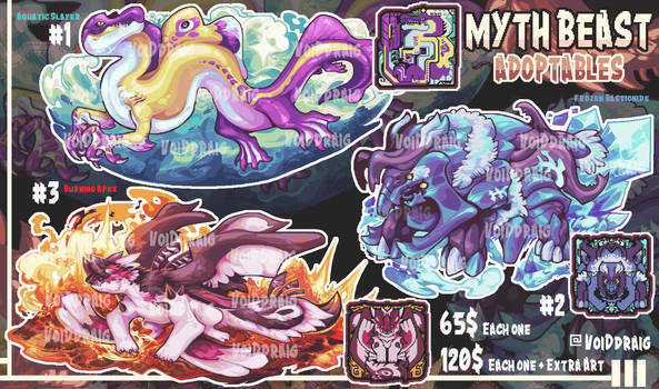 (OPEN) Myth Monster Adoptables