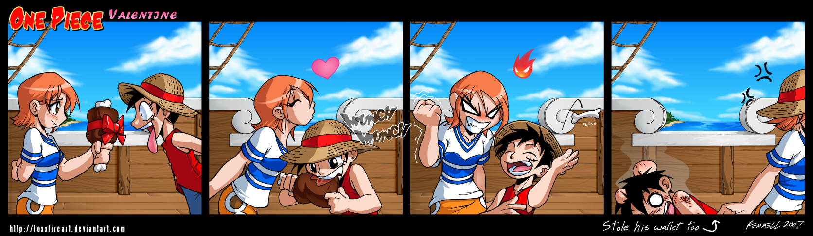 One Piece Valentine by FoxxFireArt on DeviantArt