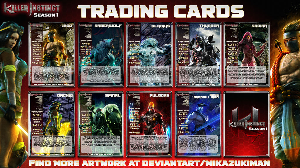 Killer Instinct Season 1 Trading Cards