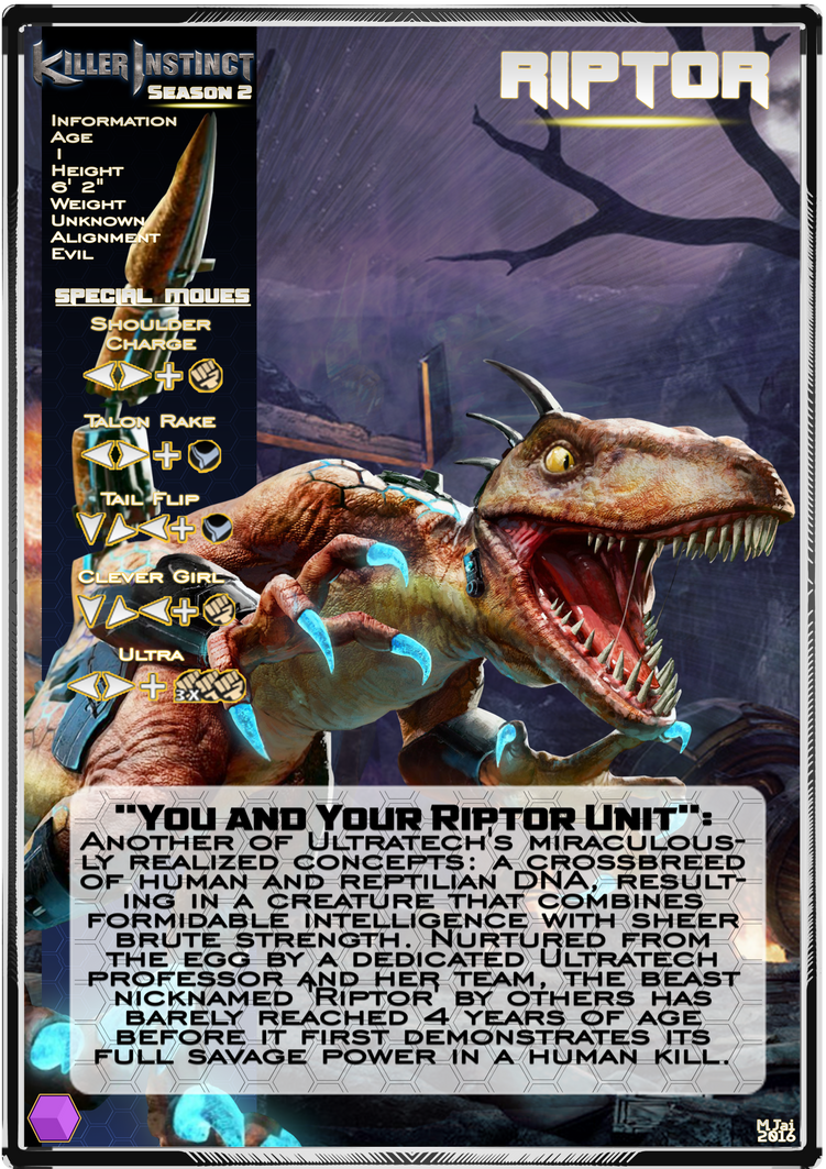 Killer Riffs Cards Killer Instinct Trading Cards Season 2 - Riptor by MikazukiMAN on ...