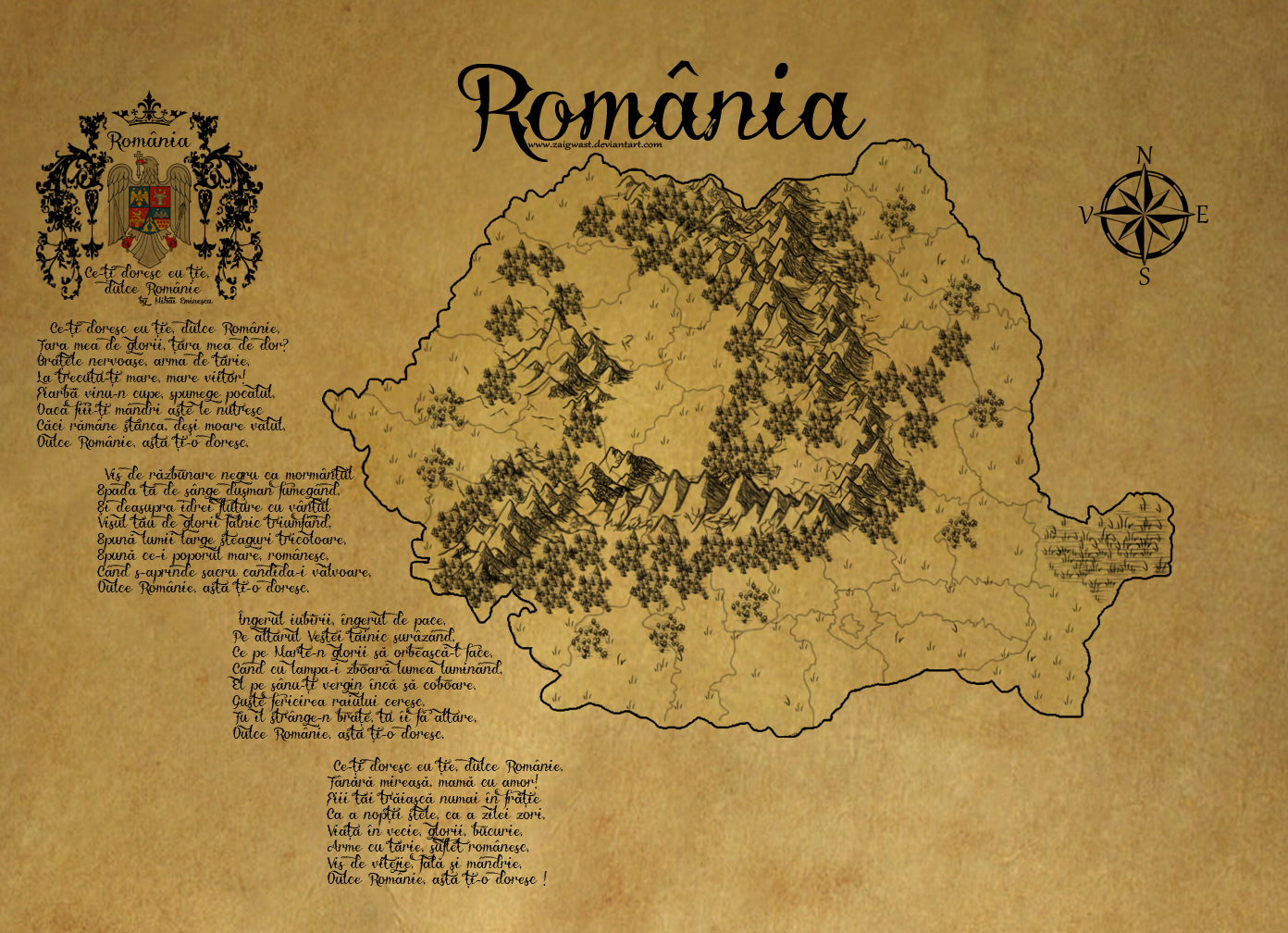 Romania ancient map