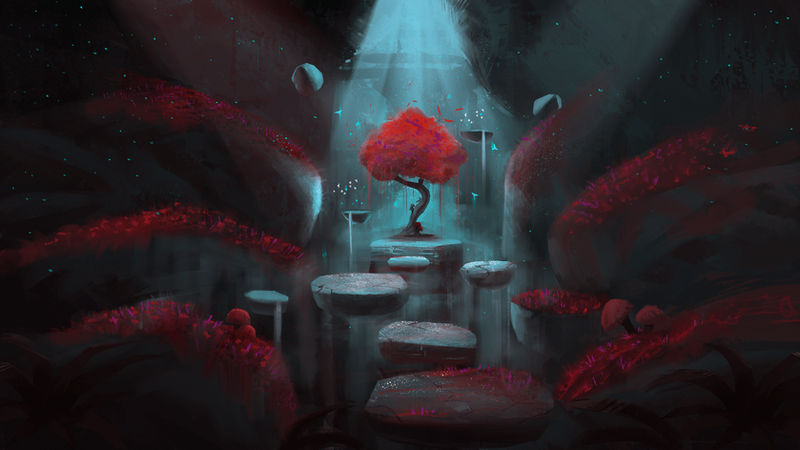 Red Tree by Luetche on DeviantArt