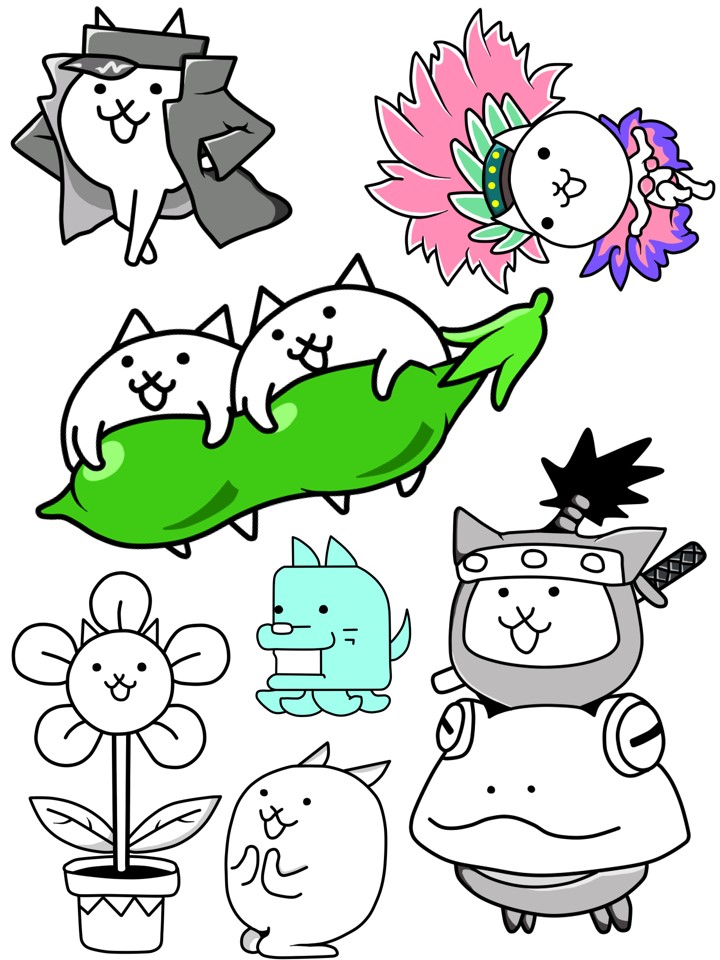 The Battle Cats Stikers 4/4 By Aauroz On DeviantArt.