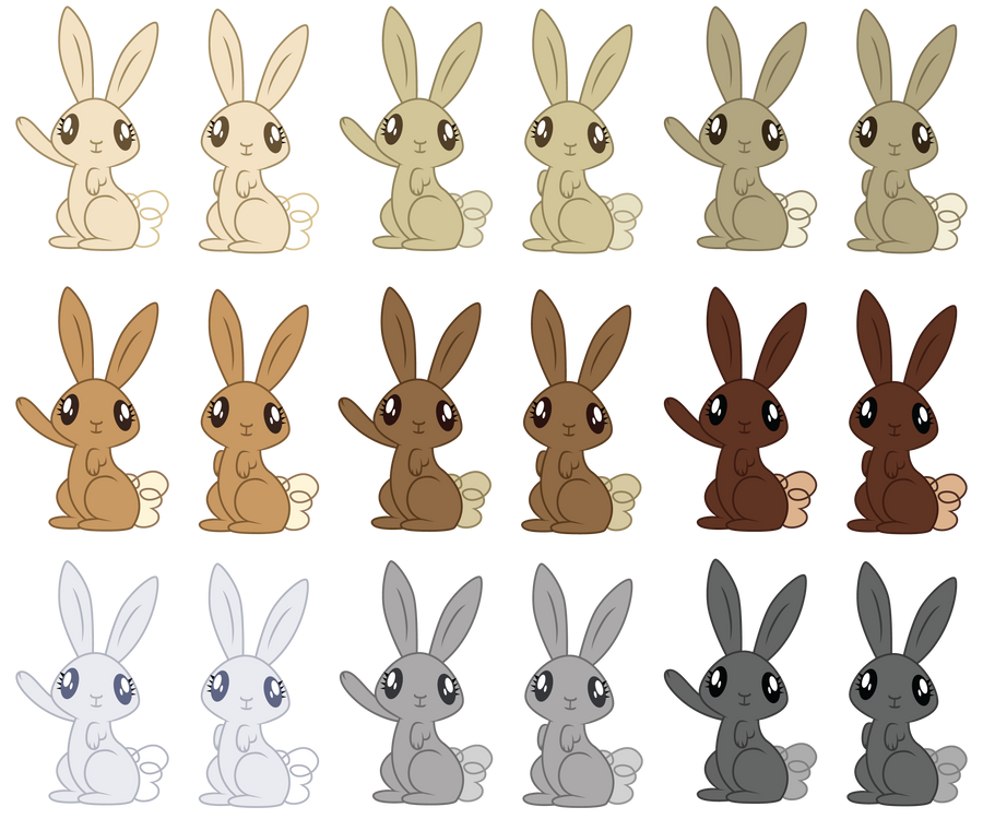 MLP: Rabbit Pack by ErisGrim on DeviantArt