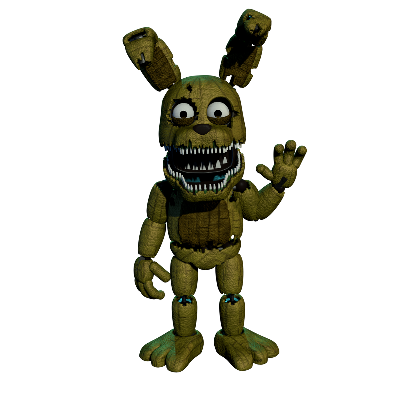 Five Nights At Freddys 4 Png - Nightmare Springtrap And Plushtrap