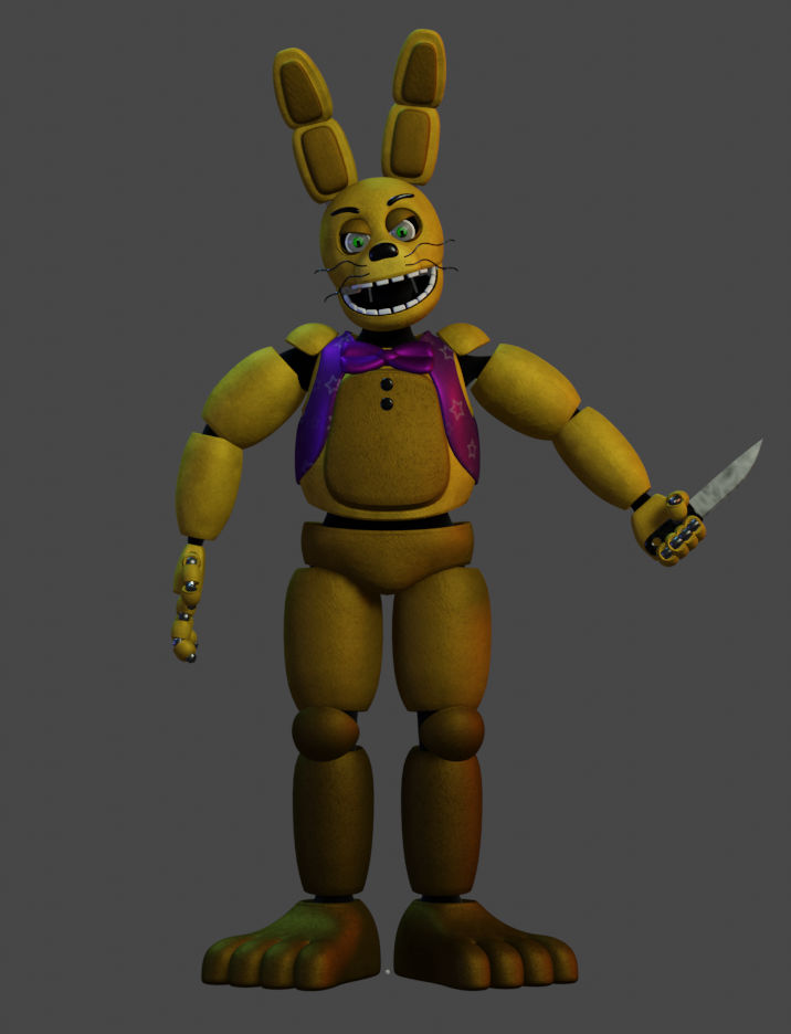 (Blender/FNAF) Spring Lock Suit by PuppyDog186 on DeviantArt