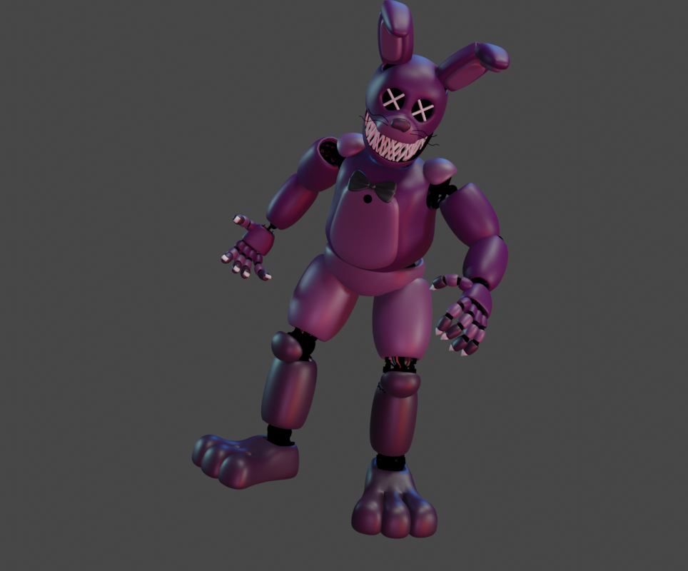 (Blender/FNAF) Shadow Springbonnie by PuppyDog186 on DeviantArt