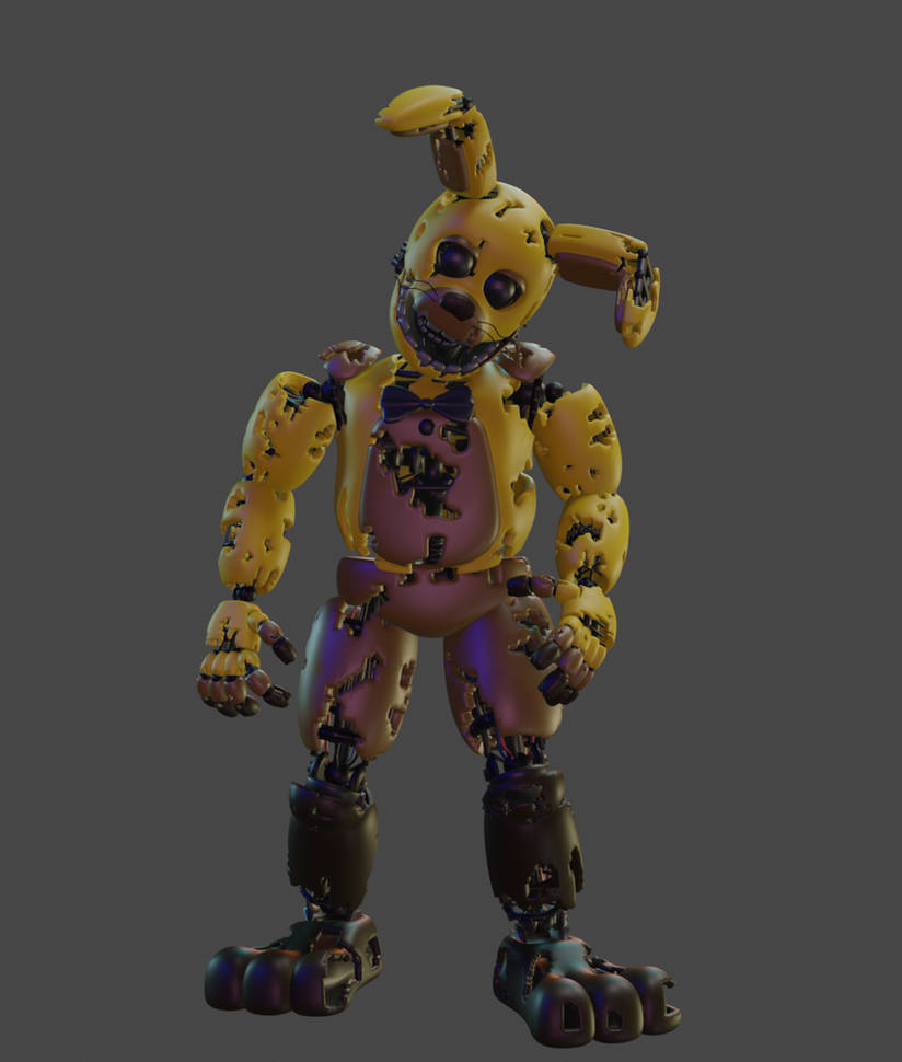 Springtrap V2 (Blender/FNAF) Springtrap V2 by PuppyDog186 on DeviantArt