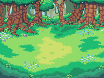 [Gif][Pixel Art] Flower Forest - Commission