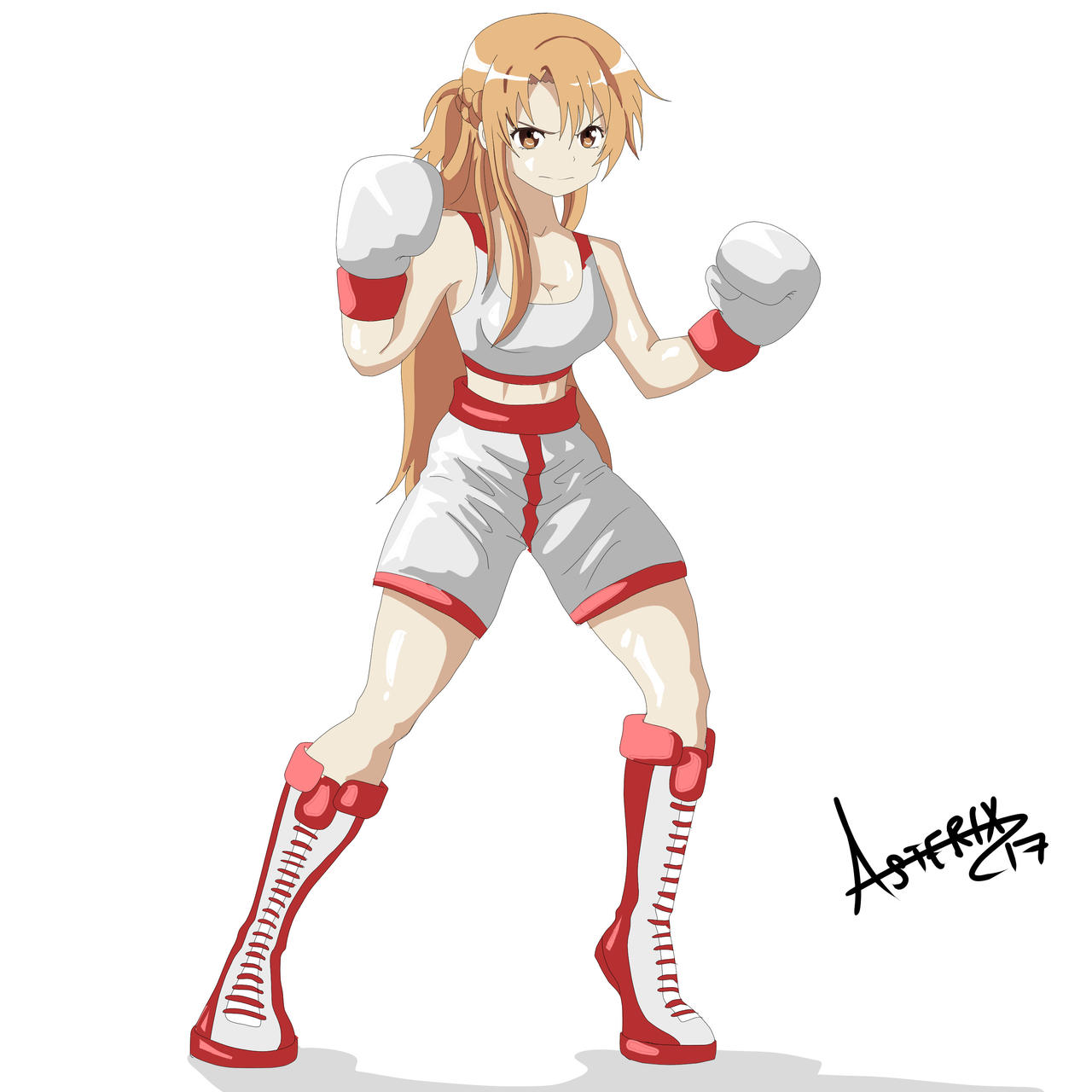 Asuna Yuuki in Boxing gear by artemis1111 on DeviantArt