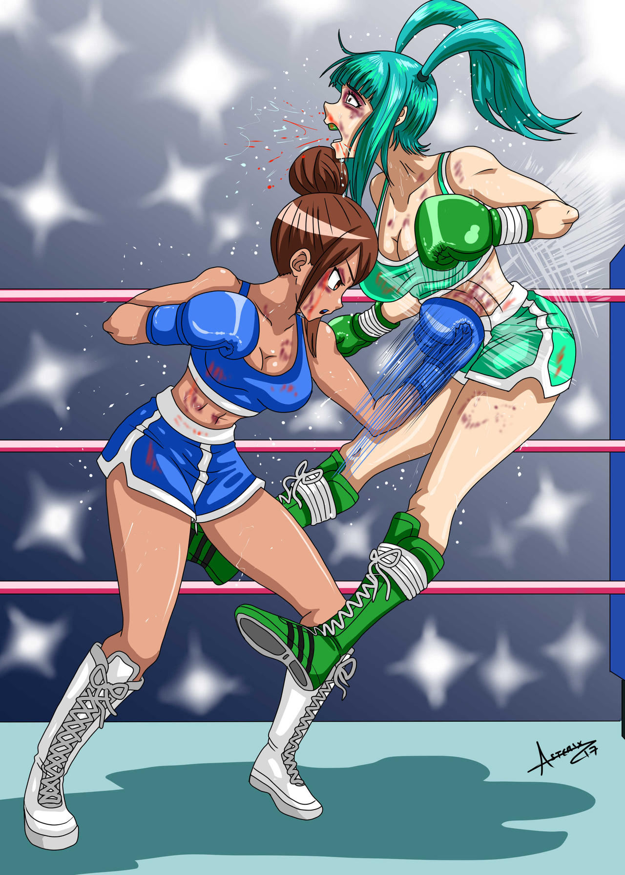 Kurumi vs Ayaka by artemis1111 on DeviantArt