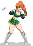 Itsuka Kendo in boxing gear by artemis1111