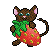Strawberry mouse pixel