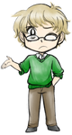 Boring Chibi Fox by kabocha