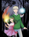 Cool Poses in the Woods by kabocha