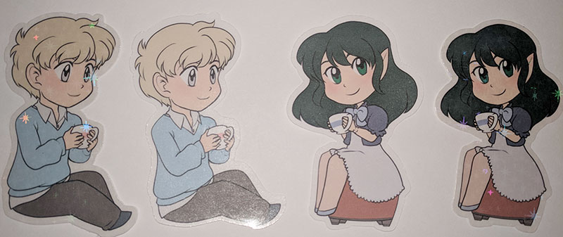 Aster-fox-stickers by kabocha Aster-fox-stickers by kabocha