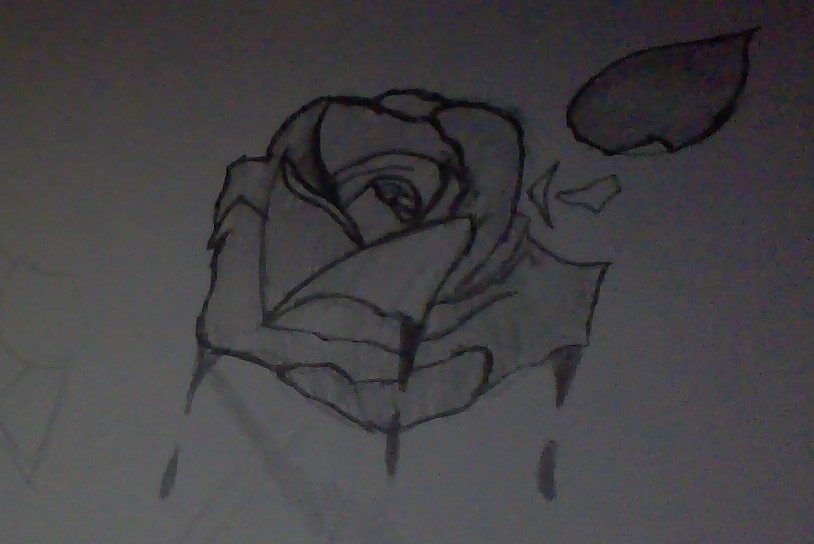 Tattoo Design: Bloody Rose