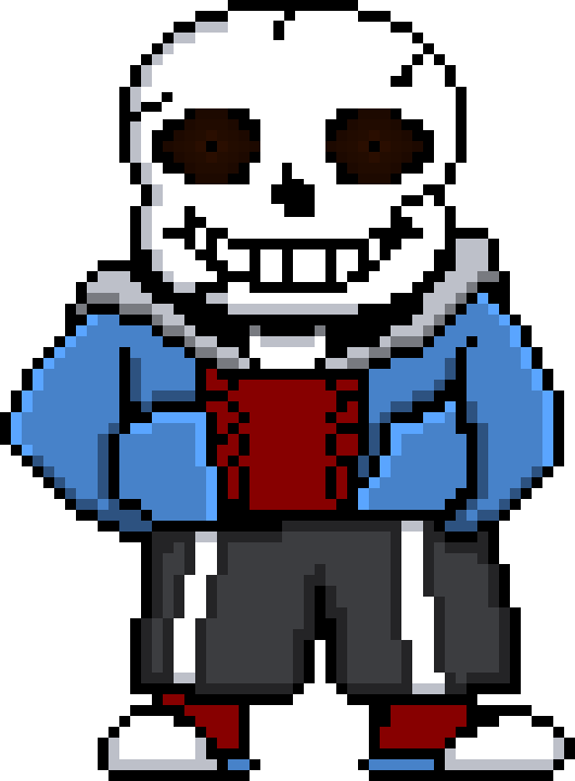 Pixilart - CROSS SANS by deathatar